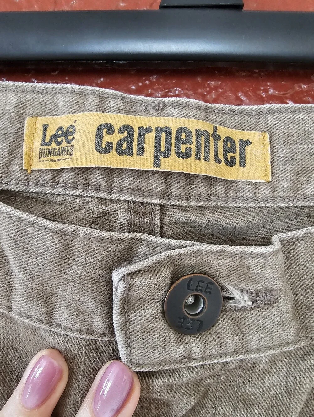 Lee Carpenter Men's Corduroy Pants in Light Khaki